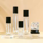 30ml Straight Round Emulsion Glass Bottling Powder Liquid Cosmetic Bottle Packaging for sale