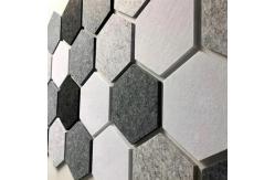 China Noise Reduction Polyester Fiber Panels High Density Hexagon Sound Panel Environmentally Friendly supplier