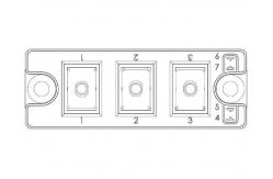 China Automotive IGBT Modules MSCDC150A170D1PAG 150A Phase Leg SiC Diodes Power Module supplier