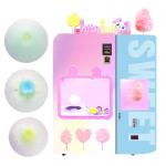 Floss Sugar Automatic Cotton Candy Vending Machine By Mechanical Arm for sale