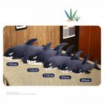 High Elasticity Shark Soft Toy , Navy Blue / Grey Baby Shark Stuffed Animal for sale