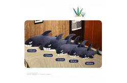 China High Elasticity Shark Soft Toy , Navy Blue / Grey Baby Shark Stuffed Animal supplier