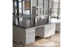 China Modern White Lab Wall Bench High Durability supplier