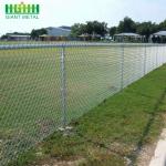 1.8m Height  75*75mm Hot Dipped Galvanized Chain Link Fence For Sport Field for sale