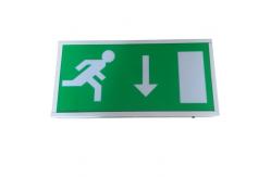 China IP20 Maintained LED Emergency Light Fire Exit Signs With PC Diffuser supplier