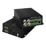 4 Port AV Balanced Audio Ethernet Video Media Converter DC5V ST Fiber for sale