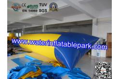 China Blue And Yellow  Inflatable Water Blob , Inflatable Water Jumping Pillow supplier