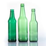 Frosted Brown Square Glass Pint Bottles 12 Ounce 330ml for sale