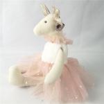 PP Cotton Christmas Plush Toys Baby Huggable Loveable Skirt Elk Stuffed Animal for sale