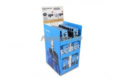 China Custom Cardboard Dump Bins 4C Printed Header Cardboard Product Displays supplier