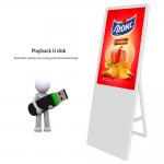 Shopping Mall Flexible LCD Billboard With Built-In 2×5W Powerful Amplifier For Video Playing for sale