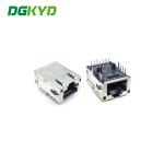 24.13mm Rj45 Connector Port Gigabit Ethernet Filter With Light Shrapnel for sale