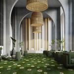 7mm Pile Nylon Printed Carpet Tufted Nordic Style With Action Backing for sale
