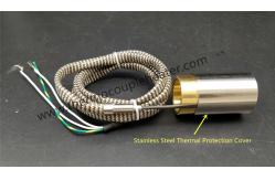 China Hot Runner Nozzle Copper Microtubular Coil Heaters With Thermal Protection Cover supplier
