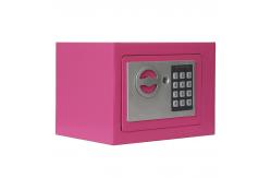 China Electronic Digital Hot Pink Steel Security Safe Box With Lock supplier