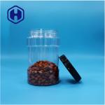 Round Shaped Clear Plastic Wide Mouth Dried Food Candies Pepper Nuts Sugar Jars for sale