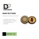 Bulk Clothing Snap Fastener Buttons • Antique Brass Press Studs • Press Poppers Size Diameter for sale