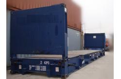 China Second Hand 20ft Flat Rack Container / Used Sea Box Containers For Sale supplier