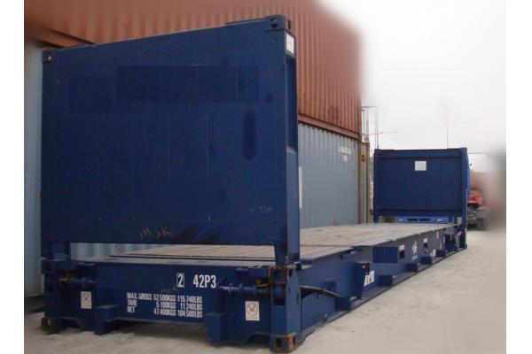 Second Hand 20ft Flat Rack Container / Used Sea Box Containers For Sale