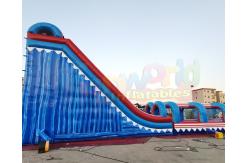 China Quadruple Stitching Outdoor Inflatable Water Slides For Amusement Park supplier