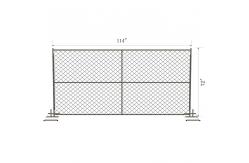 China Wire Mesh Infilled Construction Site Temporary Steel Fence Hot Dip Galvanized supplier