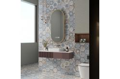 China Green Materials Custom Bathroom Mirrors Eco Friendly Bathroom Mirror With Lights supplier