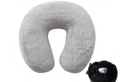 China Soft Car Travel Neck Pillow , U Shape Cartoon Pattern Neck Nursing Cushion supplier