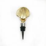 Luxurious Gold Sea Shell Bottle Stopper For Wine Preservation for sale