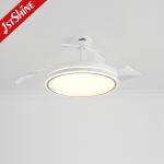 3 Color Folded LED Ceiling Fan Remote Smart Control Chandelier Ceiling Fans With Lights for sale