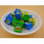 Large Sugar Cubes / Cube Shaped Candy Crispy Feeling Green Snack Foods for sale