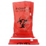 PP HDPE LDPE Biohazard Plastic Bags For Hospital Medical Waste for sale