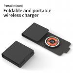 Transparent Portable Folding Fabric 15W  Magnetic Qi Wireless Phone Charger For Iphone 14 Pro Max for sale