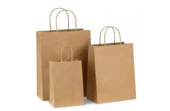 China Heat Seal Takeaway Printed Paper Carrier Bags Matt Lamination Recyclable supplier