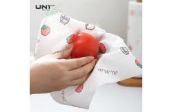 China Biodegradable Reusable Spunlace Nonwoven Fabric Bamboo Fiber Towel Cleaning Cloths Roll supplier
