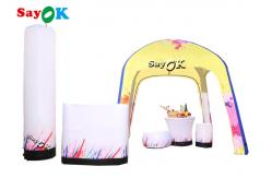China Air Tent Camping Customized Yellow Inflatable Air Tent Pop Up Gazebo Canopy Tent supplier