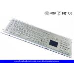 Customizable Industrial Keyboard With Touchpad Stainless Steel Vandal Proof for sale