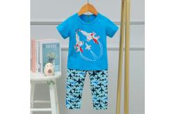 China Children Soft Cotton Pj Set Cartoon Rocket Shorts Set Nightwear supplier