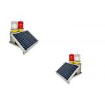 Portable Solar Aviation Obstruction Light ICAO 2000cd Infrared Red Emitting for sale