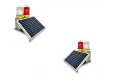 China Portable Solar Aviation Obstruction Light ICAO 2000cd Infrared Red Emitting supplier