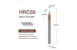 China Carbide Micro End Mills And Short Flute Length Various Materials Machining supplier