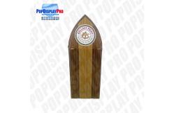 China Visual Merchandising Custom Cardboard Shelf Display PVC Clear Window For Beverage Drinks supplier