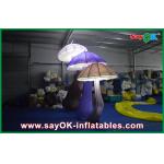Attractive 3m Inflatable Mushroom LED Lighting 190T Nylon For Engagement