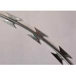 200g/m2 Zinc Coated Razor Barbed Wire Concertina Coil BTO22 For Protecting for sale