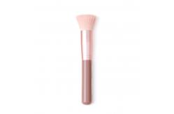 China Flower Plastic Handle 1pc Individual Makeup Brushes supplier