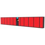 77 Doors 15 inch Touch Screen Postal Lockers Equipments with Sending SMS Message Function for sale