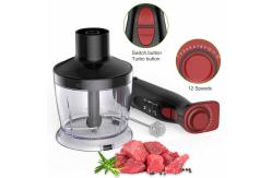 China Powerful Portable Hand Blender Black 120V - 240V With 12 Adjustable Speed Settings supplier