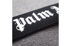 China Merrow Border ODM Printed Cotton Labels For Garment supplier