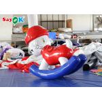 Multifunction Tarpaulin 1.6x0.7x1.6mH  Inflatable Rocking Horses For Kids