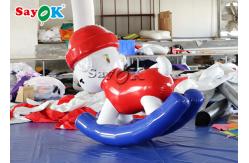 China Multifunction Tarpaulin 1.6x0.7x1.6mH  Inflatable Rocking Horses For Kids supplier
