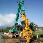 OEM Excavator Pile Driving Boom Arm vibratory pile hammer Attachment